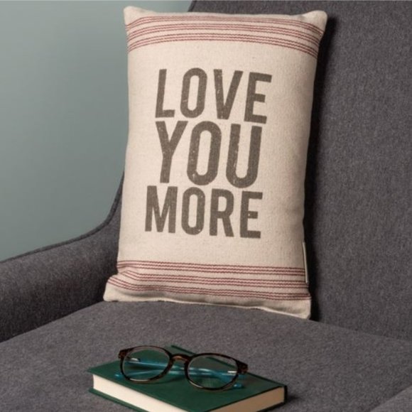 Linen Love You More Pillow Primitives by Kathy - Picture 4 of 4